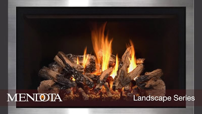 Mendota Gas Fireplace Landscape Series