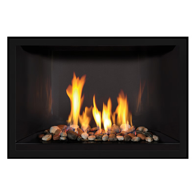 Mendota FV36 Gas Fireplace Decor